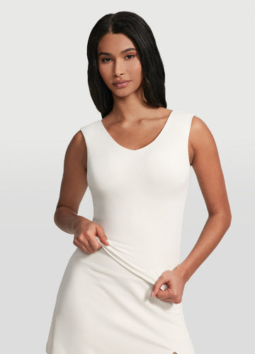 Open Back V-Neck Top