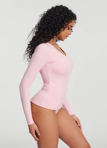 V-Neck Long Sleeve Top