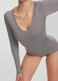 V-Neck Long Sleeve Top