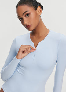 Quarter Zip Long Sleeve Top