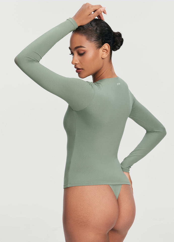 Quarter Zip Long Sleeve Top