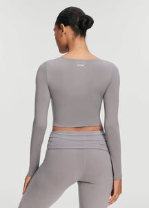 Cropped Round Neck Top