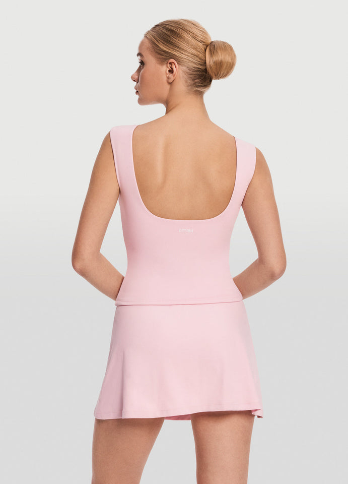 Open Back V-Neck Top