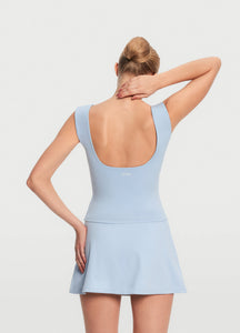 Open Back V-Neck Top