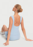 Open Back V-Neck Top