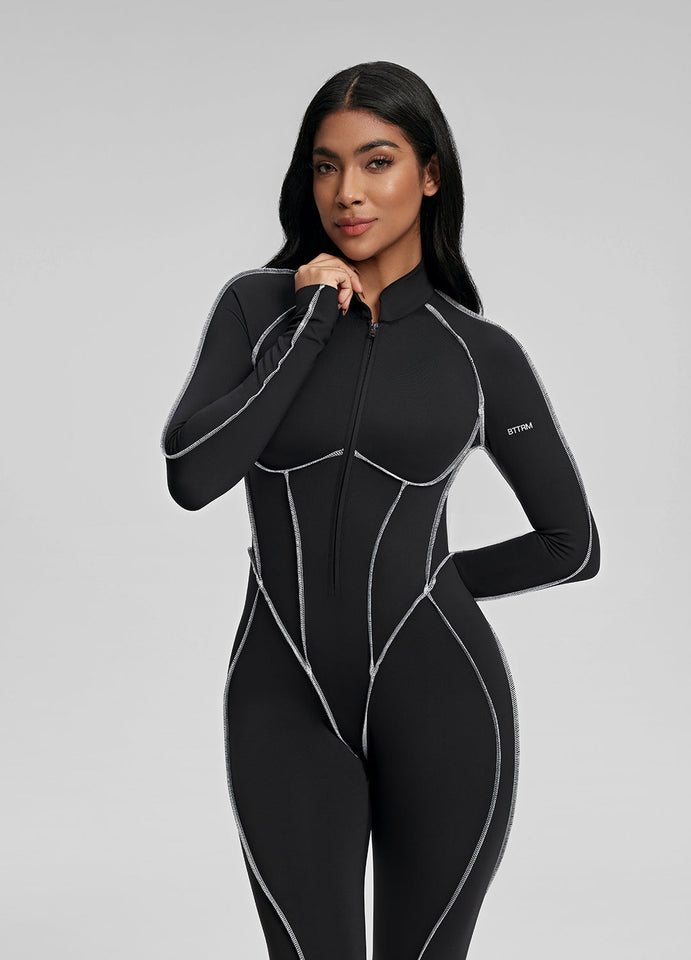 Contour Stitch Catsuit