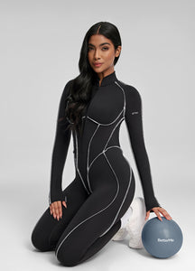 Contour Stitch Catsuit