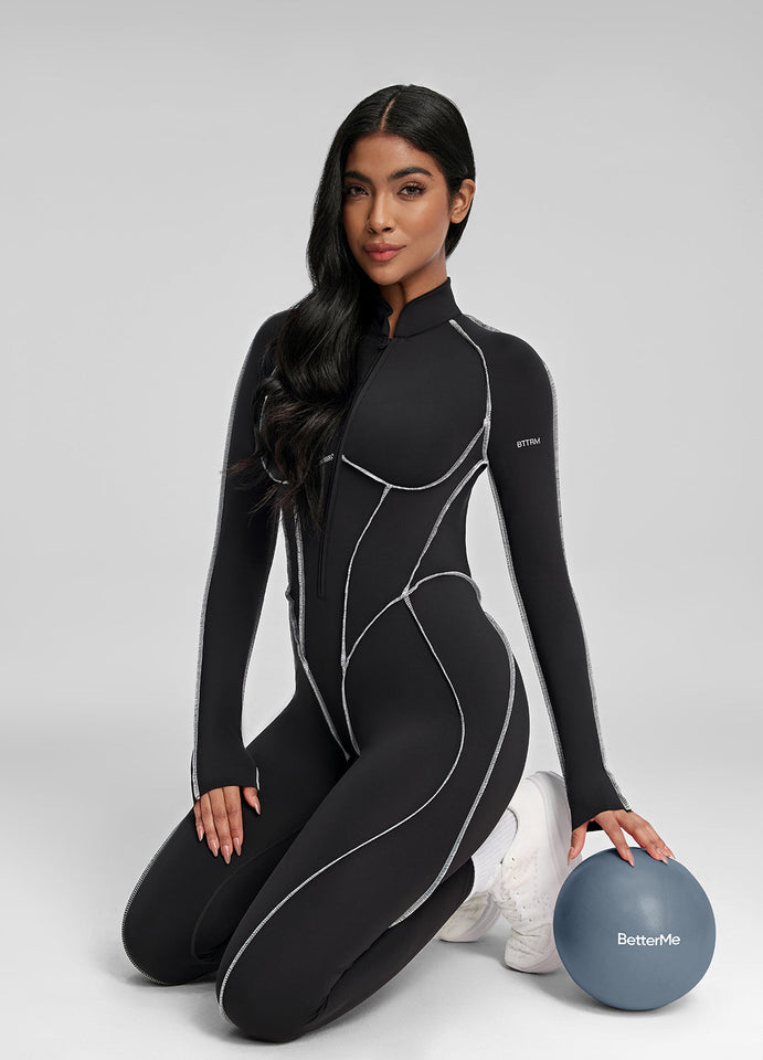 Contour Stitch Catsuit