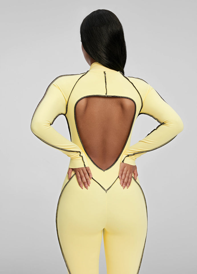 Contour Stitch Catsuit