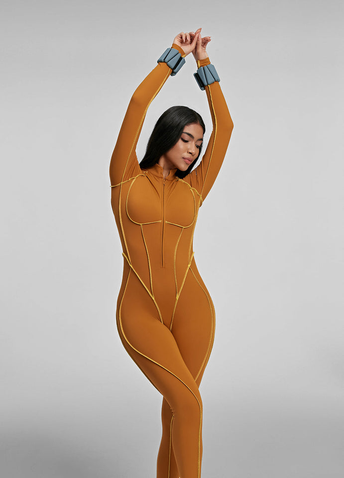 Contour Stitch Catsuit