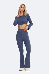 High-Waisted Flared Leggings