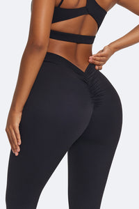 Ruched High-Waisted Leggings