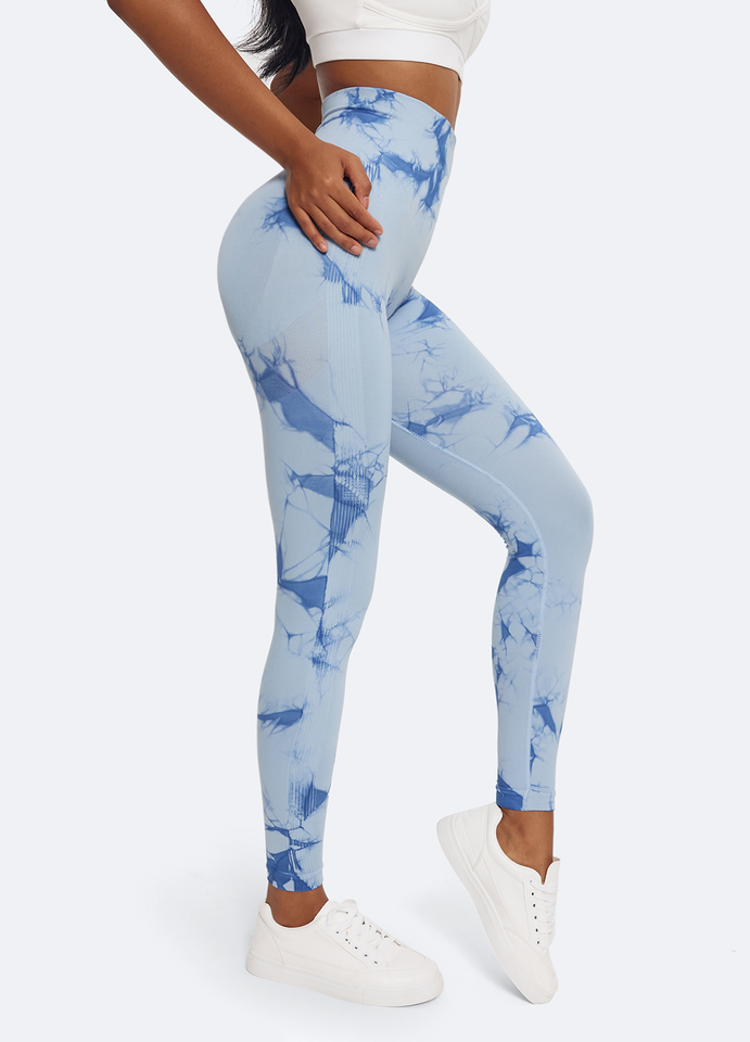 Tie Dye Leggings with Push-Up