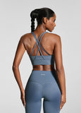 Iris Blue Strappy Back Top