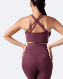 Burgundy Strappy Front Top