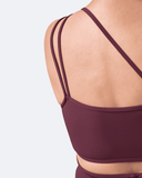 Burgundy Strappy Front Top