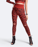 High-Rise Knee-Slit Leggings