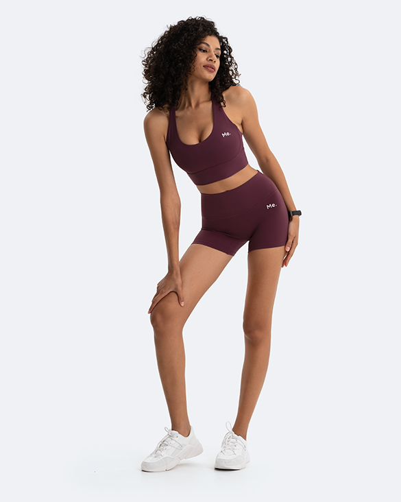 Burgundy Micro Shorts