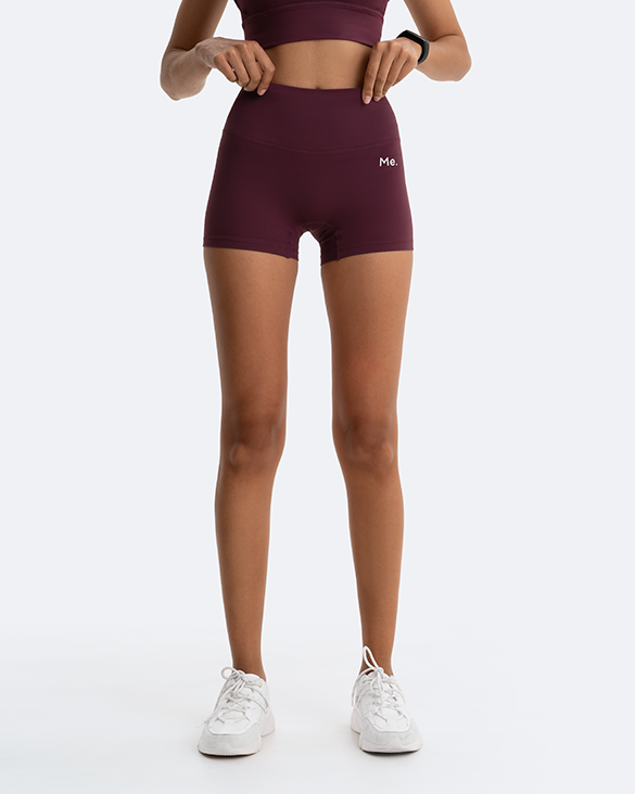 Burgundy Micro Shorts