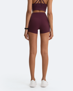 Burgundy Micro Shorts