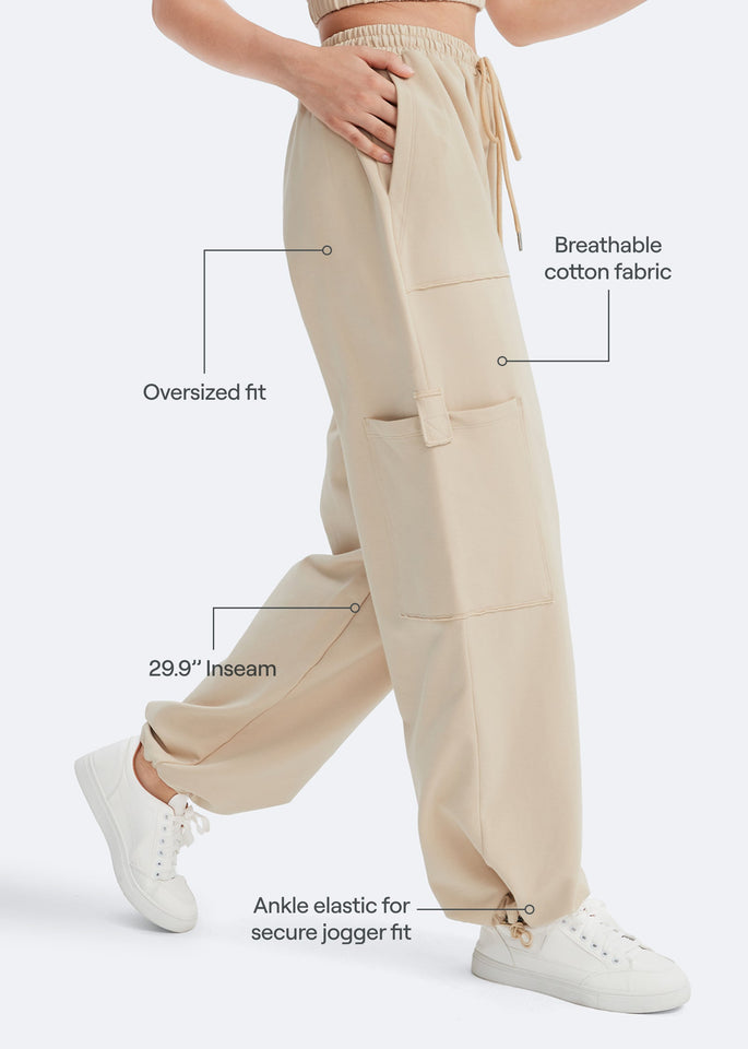 Casual Drawstring Waist Sweatpants